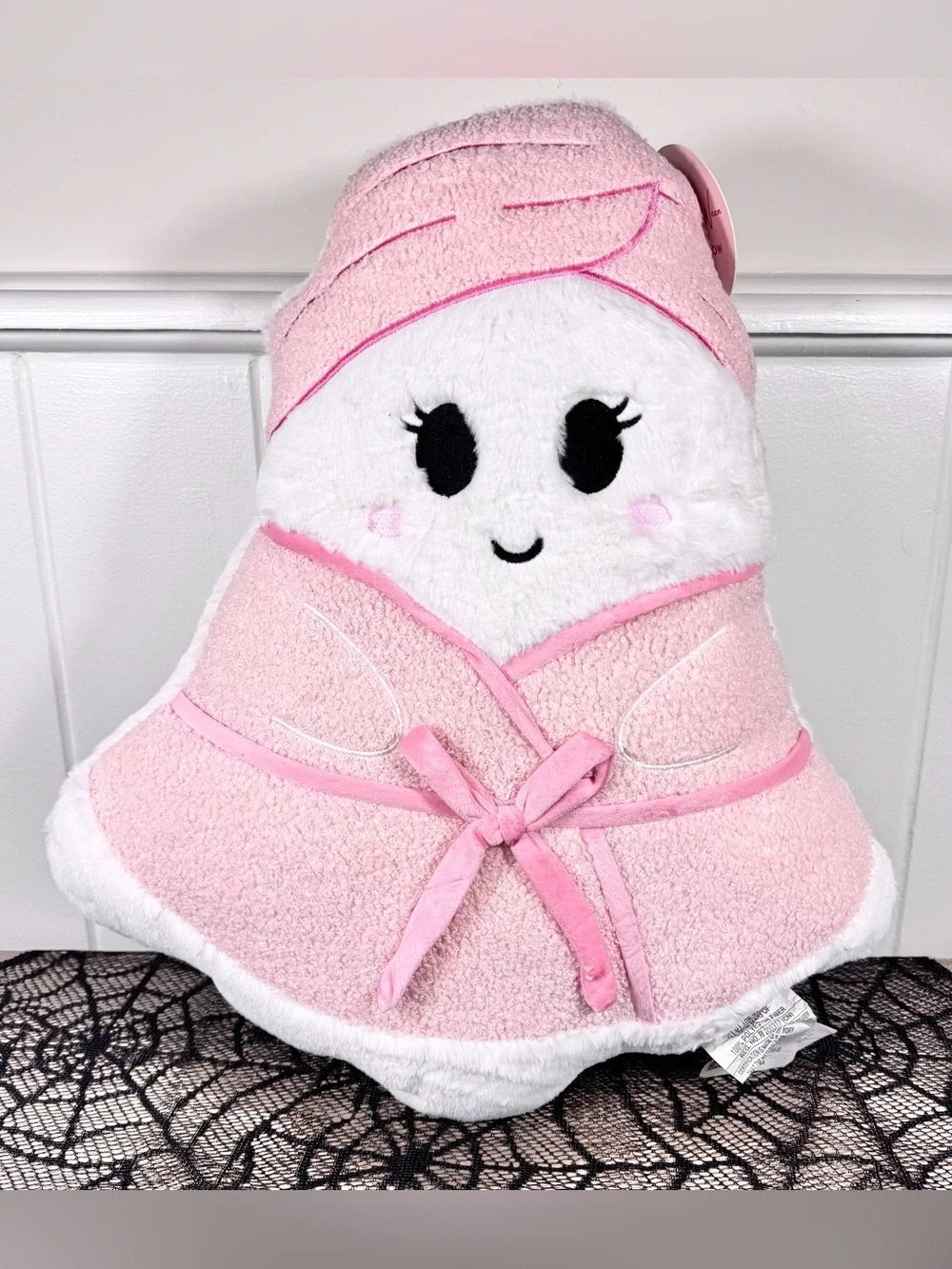 NEW Gal-O-Ween Spa Ghost Halloween Pillow